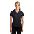 Sport-Tek  Ladies Side Blocked Micropique Sport-Wick  Sport Polo Shirt